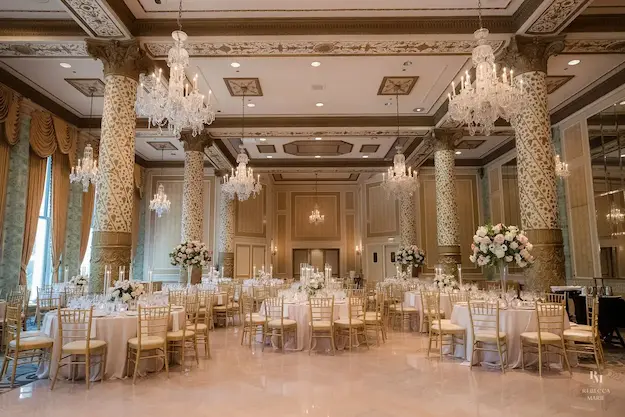 Chicago wedding venue decorated by our team