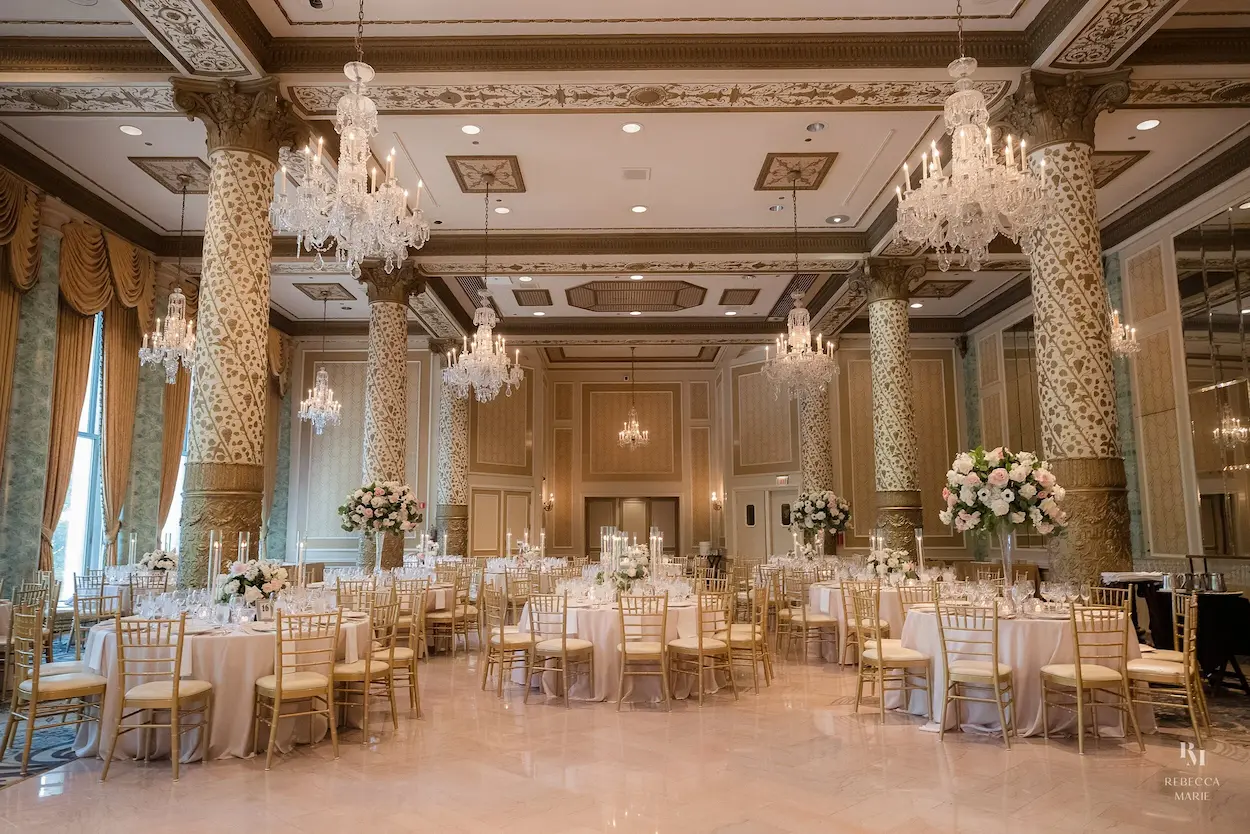 Chicago wedding venue decorated by our team